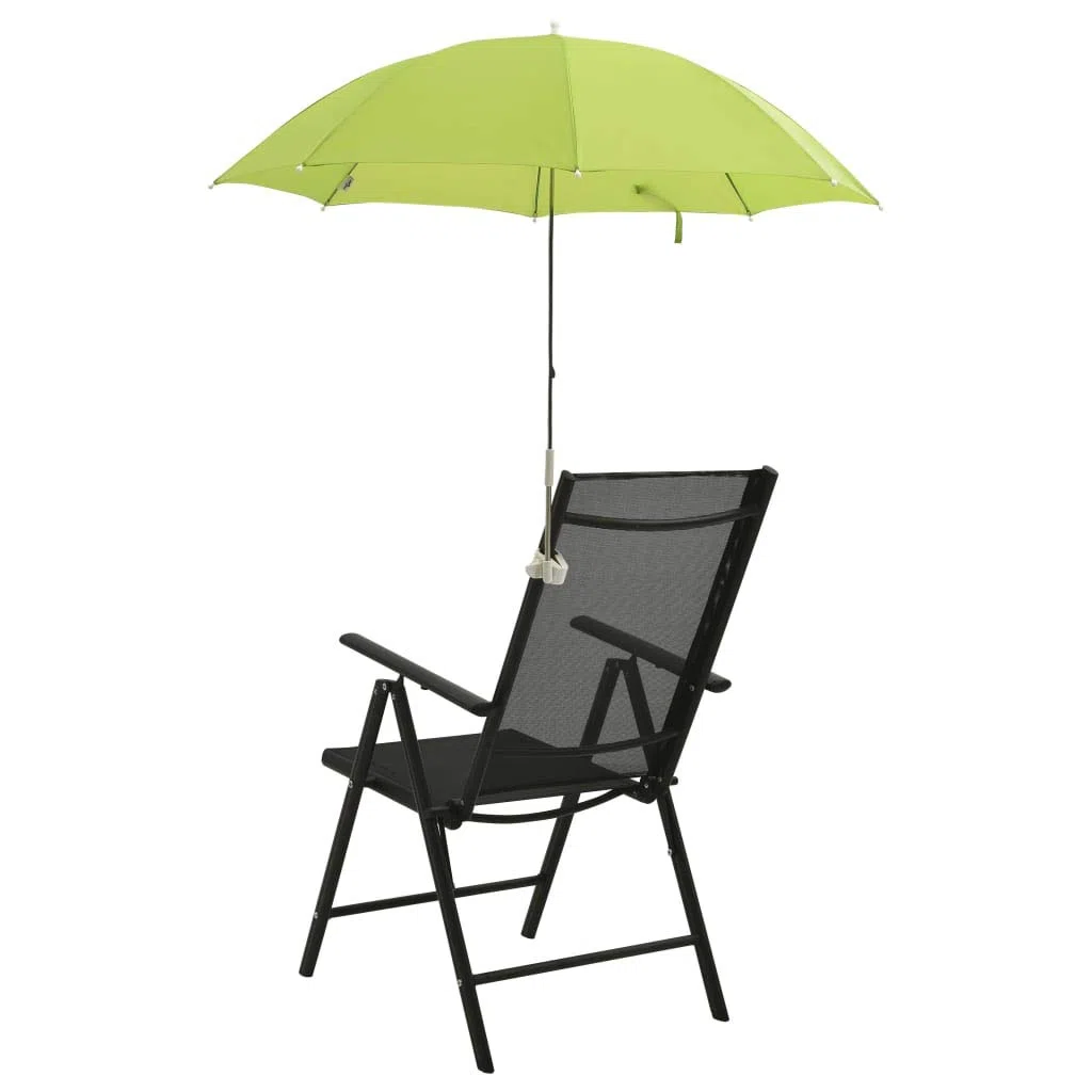 Parasol plażowy, wodoodporny, ochrona przed promieniowaniem UV, łatwy do otwierania i zamykania, ogrodowy parasol zewnętrzny, parasole kempingowe 2 szt., zielony, 105 cm