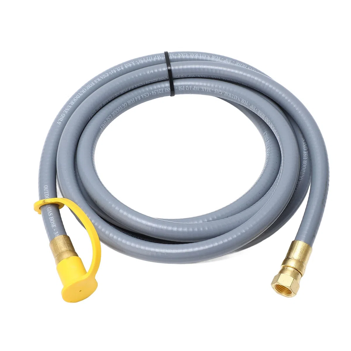 Cryfokt Gas Grill Hose 12FT Durable Rubber Extension for RV Camping and