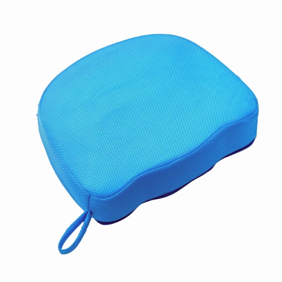 Podwyższająca Poduszka do Jacuzzi dla Dorosłych 38 x 30 x 13 cm, Siedzisko do Spa i Wanny z Oddychającą Siatką 3D, Antypoślizgowa i Obciążona Poduszka do Jacuzzi, Basenu i Wanny (niebieski kształt)