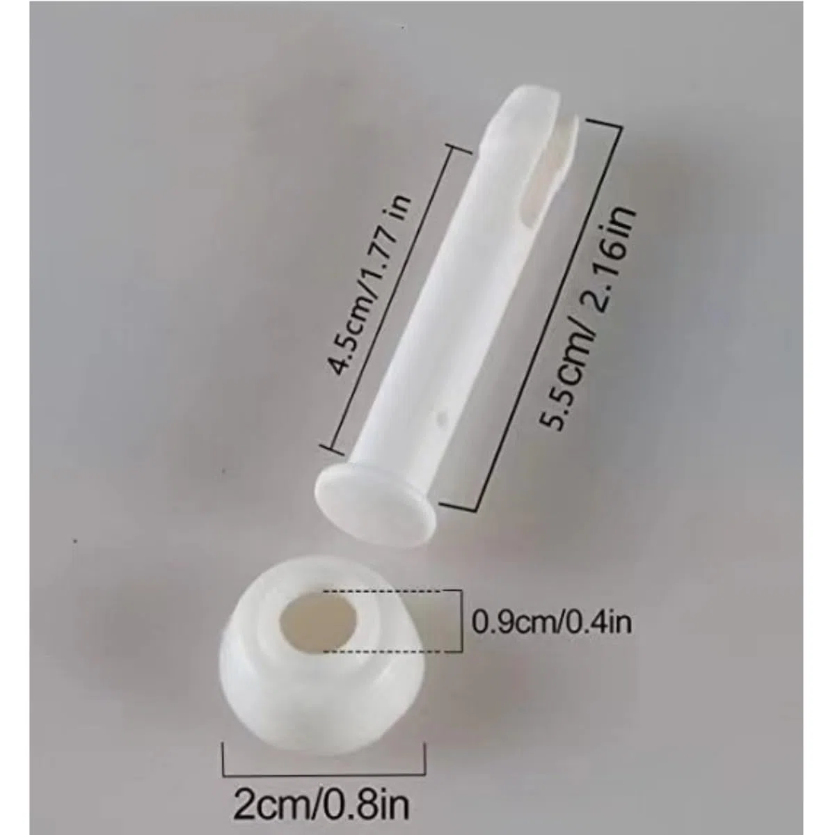 12 sztuk kołków łączących do basenu o długości 5,5 cm, tworzywo ABS, białe, do większości basenów z metalową ramą