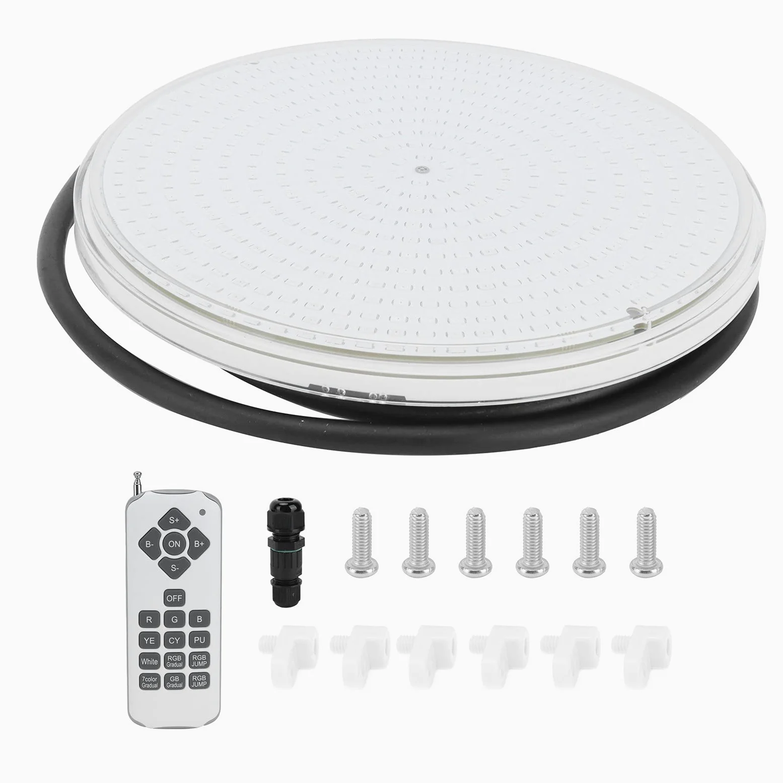 RiToEasysports Wielofunkcyjna LED do Basenu z Pilotem do Użytku Domowego i Komercyjnego Wodoodporna IP68 4500LM